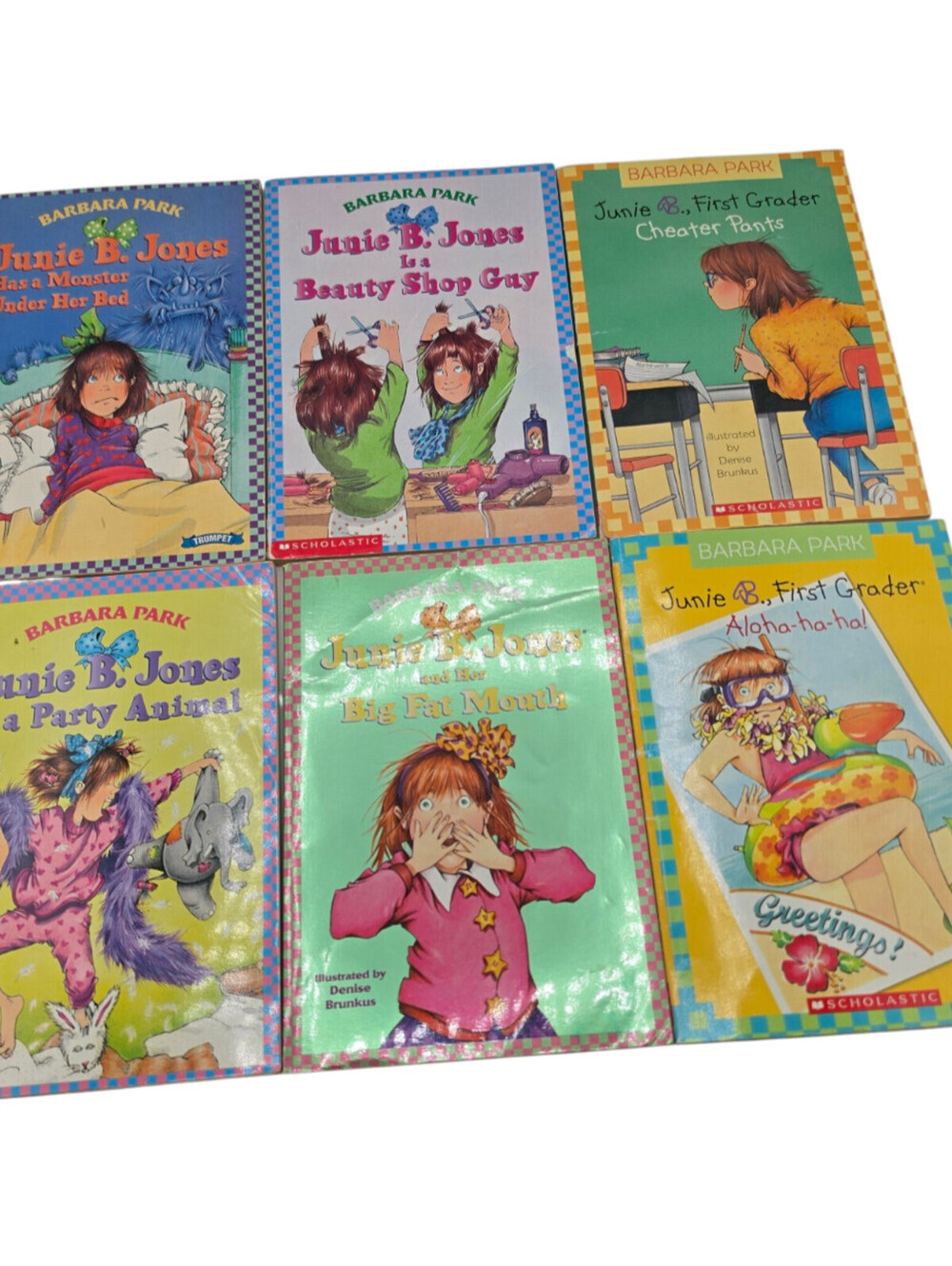 Lot of 6 Junie B Jones Kids Chapter Books by Barbara Park Paperback